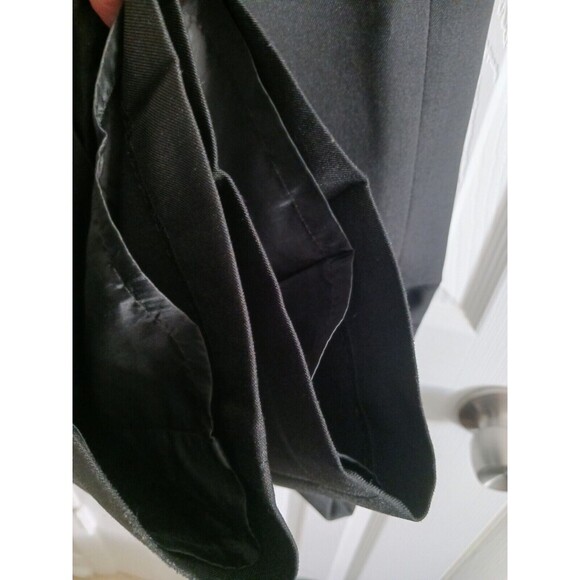 Le Suit Black Suit Set Jacket Blazer & Dress Pants Size 4 Petite Long‎ Sleeve - Picture 11 of 16